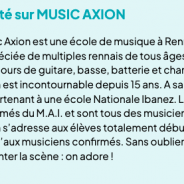le guide « LE PETIT FUTE 2023 » recommande Music Axion